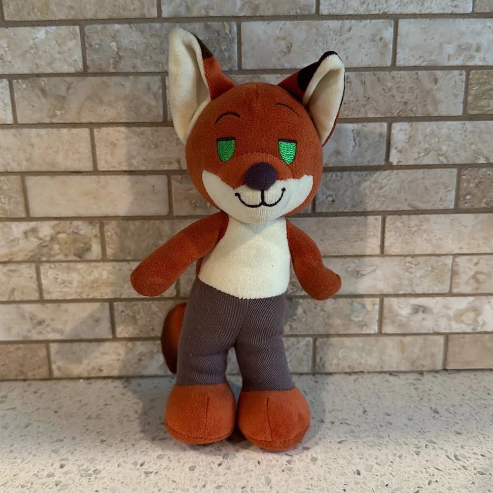 Disney Parks NuiMOs Collection Nick Wilde Plush Zootopia Poseable Plush b25